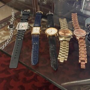 Guess and other Women's Black and Gold Watch Collection